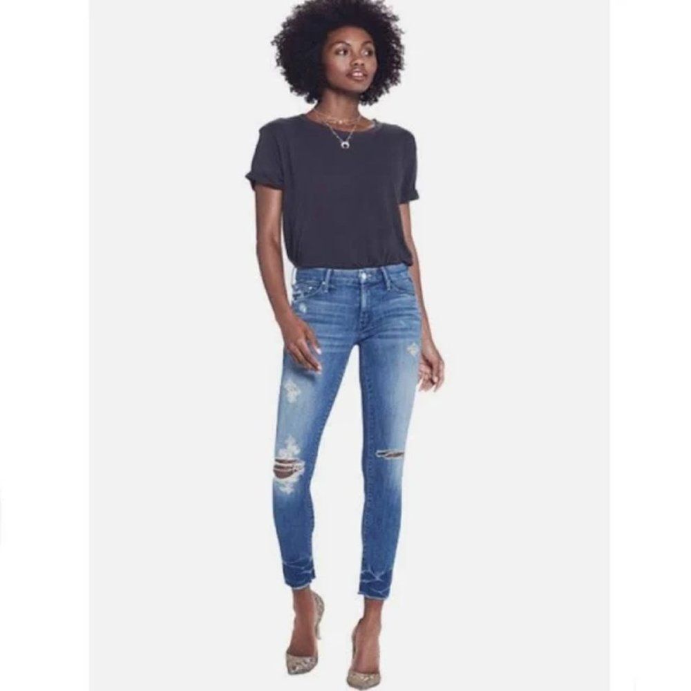 MOTHER Looker Ankle Fray size 24